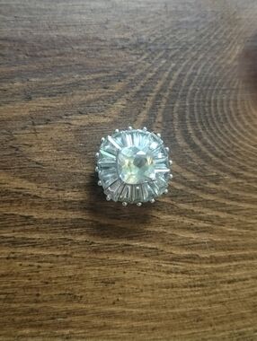 Vintage sterling PAJ White Sapphire Pendant